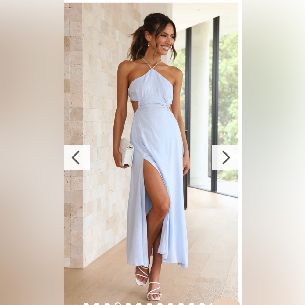 Billy J Blue Midi Dress